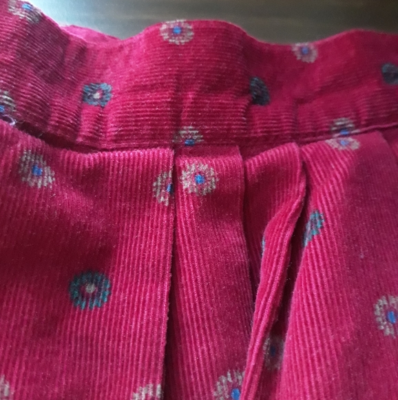 90s Red Corduroy Skirt - Picture 8 of 9